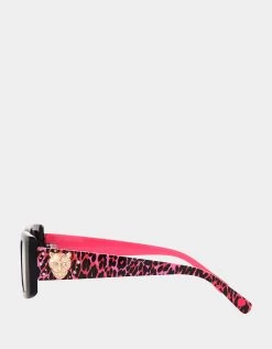EASY DOES IT SUNGLASSES BLACK MULTI -Betsey Johnson BJ 23 198 EMB BLK SIDE