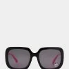 IN THE DETAILS SUNGLASSES BLACK MULTI -Betsey Johnson BJ 23 199 CP EMB BLK FRONT