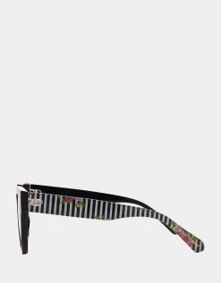 PROOF POSITIVE SUNGLASSES BLACK 7 PROOF POSITIVE SUNGLASSES BLACK -Betsey Johnson BJ 23 201 BLK SIDE
