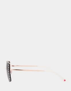 ON THE EDGE SUNGLASSES GOLD -Betsey Johnson BJ 23 207 GLD SIDE 1