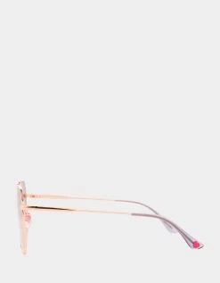 THE FINE PRINT SUNGLASSES GOLD -Betsey Johnson BJ 23 79 RSE SIDE