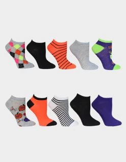 DRINK WITCHES LOW CUT 10 PACK PURPLE MULTI