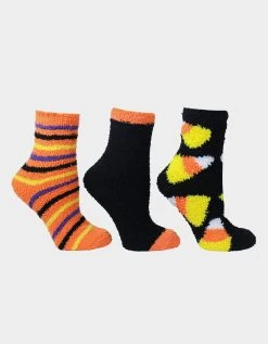 PLUSH CANDY CORN THREE PACK BLACK MULTI