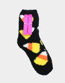 PLUSH CANDY CORN THREE PACK BLACK MULTI -Betsey Johnson BJSKL0180 PACKAGE