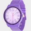 BETSEY TIME MESH STRAP WATCH PURPLE -Betsey Johnson BJW124