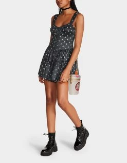 KITSCH SPICE SPICE BABY CROSSBODY MULTI -Betsey Johnson BetseyLifestyleHandbagPlate BLACK LACE MULTI