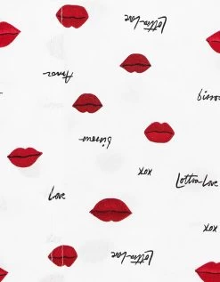 BETSEYS LOVE LIPS RED KING SHEET SET MULTI 7 BETSEYS LOVE LIPS RED KING SHEET SET MULTI -Betsey Johnson LOVE LIPS SHEET SET OPEN DARK RED E ad048984 f594 472b 82fa 89ac6b4fd74e