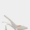 CLARK SILVER -Betsey Johnson SB CLARK SILVER CRYSTAL SIDE