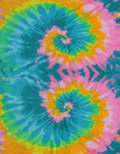 BETSEYS TIE DYE LOVE THROW BLANKET MULTI -Betsey Johnson TIE DYE LOVE BLANKET MULTI D