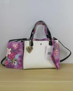 BLOCK PARTY MEDIUM SATCHEL PURPLE | RE:LUV -Betsey Johnson recurate submission 42842 3