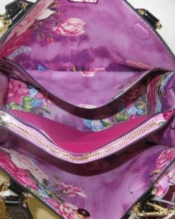 BLOCK PARTY MEDIUM SATCHEL PURPLE | RE:LUV -Betsey Johnson recurate submission 42842 5