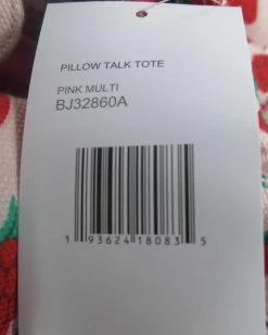 PILLOW TALK TOTE PINK MULTI | RE:LUV -Betsey Johnson recurate submission 44999 4
